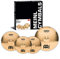 Meinl Cymbals Classics Custom Brilliant Cymbal Set Box Pack - Juego de Platillos de Batería con Plato 14 pulgadas Hihat, 16 Crash y 20 Ride - Bronce B12, Acabado Brillante (CC141620)
