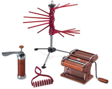 Marcato 0801651400 Geschenke-Set Pasta Le Cadeaux 4-teilig, rot