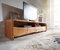 DELIFE Fernsehtisch Live-Edge Akazie Natur 190 cm 4 Schubkästen Baumkante Lowboard