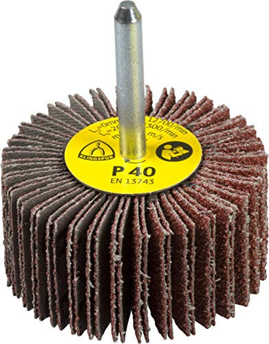 Klingspor 13051 Cepillo mil Hojas de Láminas Pequeñas, KM 613, Grano 60, 40 m/s Velocidad Máxima, 12700 rpm, 60 x 30 x 6 mm