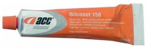 Silicone Sealant High Temperature Up to 300c, Silcoset 158 - Aerospace and Defense Approved, 75ML Secures Oven Cooker Glass