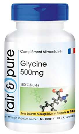 Fair & Pure® - Glicina 500mg - Vegan - Pura - 180 Capsule