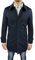 Cappotto Soprabito uomo blu scuro sartoriale slim fit giaccone invernale casual elegante taglia S M L XL XXL 3XL (XL, blu scuro)