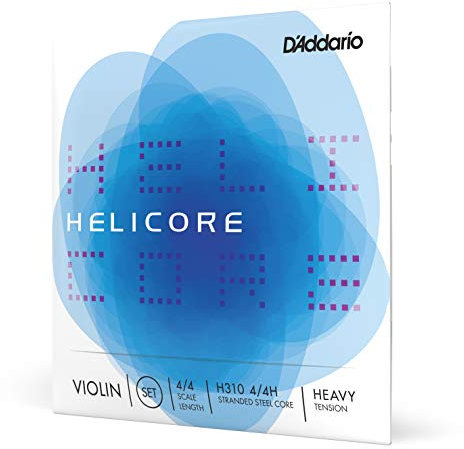 Set di Corde d'Addario Helicore per Violino, Scala 4/4, Tensione Forte, Set completo