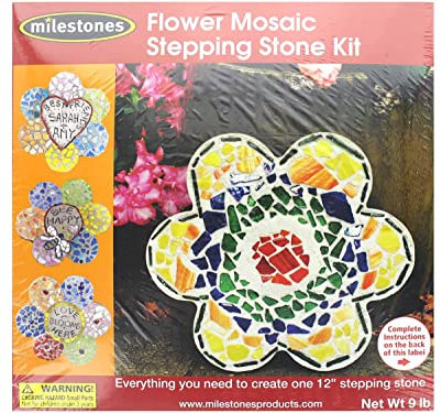 Mosaic Flower Stepping Stone Kit 90111277