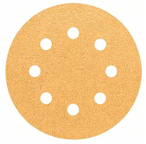 Bosch Professional Accessories Professional 5 Stück Schleifblatt C470 Best for Wood+Paint (Holz und Farbe, Ø 125 mm, Korn 40), 2608605067