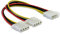 Delock Y- Kabel Stromversorgung > 2X 4pin Molex