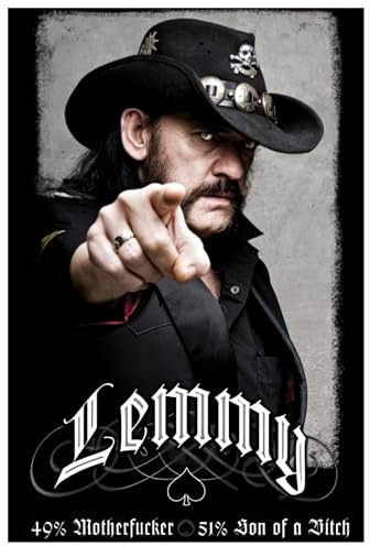 1art1 Lemmy Kilmister Poster 49% Mofo Plakat | Bild 91x61 cm