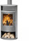 Justus Kaminofen Island 7 gussgrau Speckstein