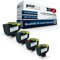 4X Print-Klex Tonerkartuschen kompatibel für Lexmark CX410 de CX410 dte CX410 e CX510 de CX510 dhe CX510 dthe 802HK 802HC 802HM 802HY Black Cyan Magenta Yellow Sparset KCMY