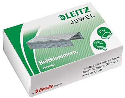 5 Pack Heftklammern á 200 Stück (5x2000Klammern), Sorte Juwel 4mm, für Juwel, Juwel 2000, verzinkt …