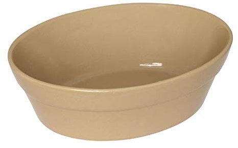 Olympia Stoneware Oval Pie Bowls 161 x 116mm (6 Pack) - Serving Dish Oven Safe C108