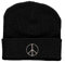 Hip-Hop Mütze PEACE Friedenszeichen 56401 schwarz