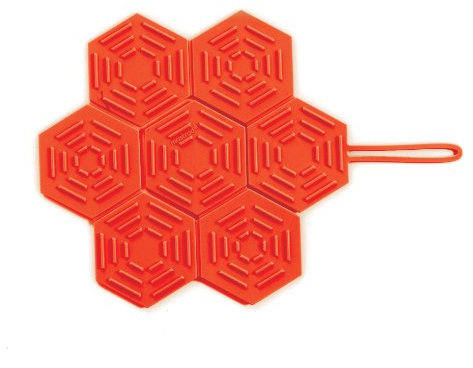 Mastrad F04315 Dessous de Plats Silicone Rouge 31 x 22 cm