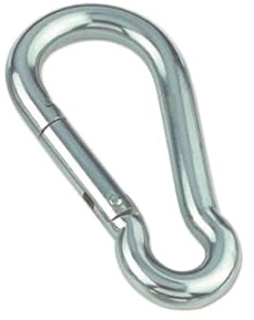 Edelstahl Karabiner Karabinerhaken ø 4x40 mm, A4 AISI 316
