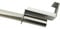Gardinia 2623 Spannvitrage Ø 9 mm, Metall, ausziehbar 40-60 cm, Titan
