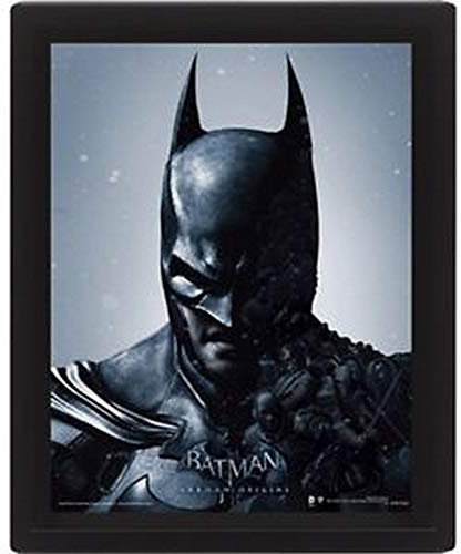 Pyramid International – Cadre lenticulaire 3d - Vrai effet de mouvement et de profondeur – DC Comics - Batman - Arkham – Idée cadeau anniversaire - 25.5x20.5 – Licence officielle