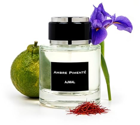 Ajmal Ambre Pimenté Eau de Parfum for Men – 100 ml | Spicy Amber, Pepper & Warm Oriental Scent | Long-Lasting Luxury Fragrance