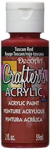 DecoArt 59 ml Crafters Acrylic, Tuscan Red