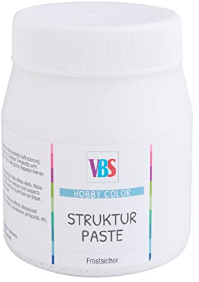 VBS Acryl Strukturpaste Grobe Körnung 250 ml für kreative Oberflächen, deckend auftrocknend, ideal für Mixed Media und Modellierarbeiten 250 ml