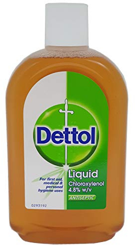 [1 Case] Dettol Antiseptic Liquid 500ml (6 Pack) - Multi-Purpose Disinfectant Solution for First Aid, Personal Hygiene, and Household Cleaning, Germ Protection, Trusted Brand