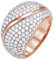 ESPRIT Glamour Damen-Ring ES-ATROPIA ROSE teilvergoldet Zirkonia transparent Gr. 57 (18.1) - ESRG02844C180