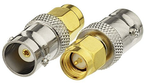 Eightwood SMA to BNC Adapter 4G Antenna Adapter BNC Female to SMA Male Adapter 2pcs for 4G SMA Antenna Ham Radio Walkie Talkie Wireless Antenna Video CCTV Camera Monitor