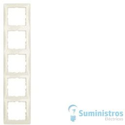 Hager S1 Rahmen 5-fach glänzend Weiß