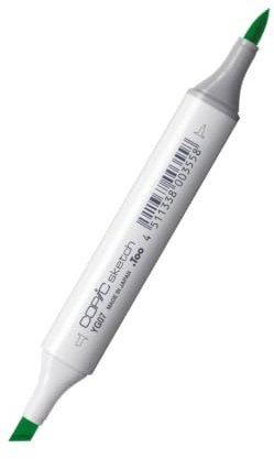 Copic Sketch Coloured Marker Pen - (YG-07) Acid Green, For Art & Crafts, Colouring, Graphics, Highlighter, Design, Anime, Professional & Beginners, Art Supplies & Colouring Books