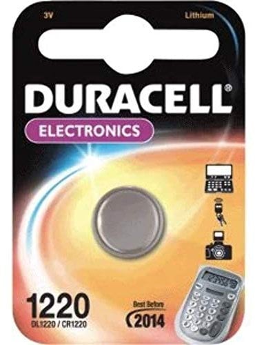Duracell 1220 - Batteria al litio 3 V, non ricaricabile, 3 V, 1 pezzo (e), CR1220, 35 mAh