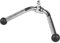 GORILLA SPORTS® Poignée Musculation - en Forme de V, Max 200 kg, Joint Pivotant, Chromé, Acier - Barre Tirage pour Triceps, Accessoire Poulie Musculation, Machine à Câble