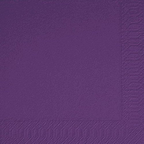 250 Duni Zelltuch Servietten 33 x 33 cm 1/4 Falz Plum