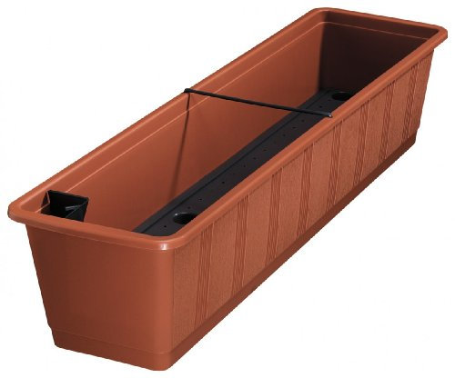 Blumenkasten AQUA GREEN mit Bewässerung aus Kunststoff, Farben:terracotta 06;Länge:60 cm