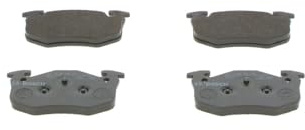 Bosch BP539 - Brake Pads Car Rear Axle - 1 Set of 4 Pads | Bosch Quality - Reduced Noise and Dust - ECE-R90 Certified - Copper-Free