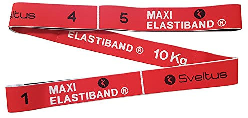 Sveltus Maxi Elastiband, Mixte Adulte, Rouge, 10 kg