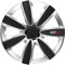 ZentimeX Z778405 Radkappen Radzierblenden universal 13 Zoll Silver&Black