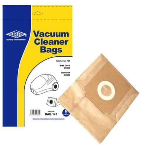 Electruepart Vacuum Cleaner Dust Bags for Goblin Iota 731 Series 73145 (Pack of 5)