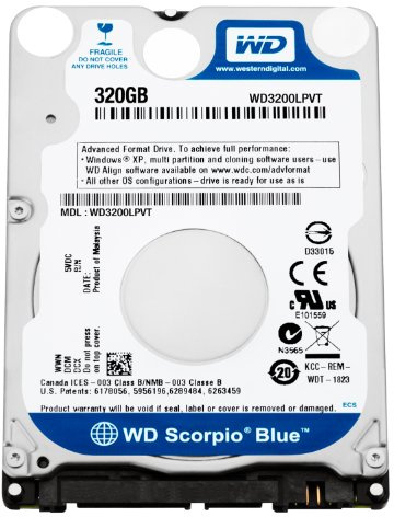 WD 320GB Portable SATA Hard Drive - OEM - Blue
