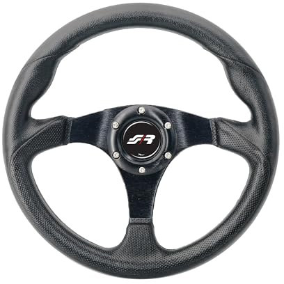 Simoni Racing BPU320N Barchetta Evo Volante Sportivo Universale in Poliuretano, Nero