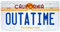 Signs 4 Fun Slcot Outatime, Nummernschild