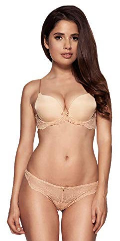 Gossard Women's Superboost Lace T Shirt Bra, Beige (Nude), 32C