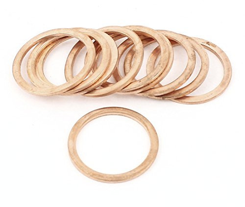 sourcing map Dichtungsring aus Kupfer, 24 x 30 x 1,5 mm, 10 Stück de