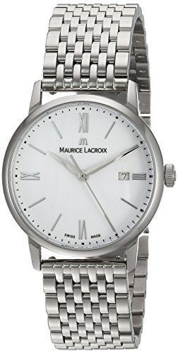 Maurice Lacroix Damen Analog Quarz Uhr mit Edelstahl Armband EL1094-SS002-110-1