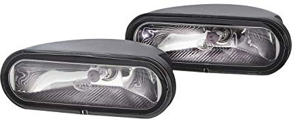 HELLA 1NA 008 284-801 FF/Halogen-Nebelscheinwerfersatz - FF 75 - 12V - Anbau - Lichtscheibenfarbe: glasklar - links/rechts - Set - Menge: 2