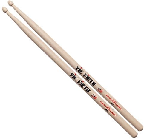 Vic FIrth - Baguettes American Classic® 2B - Hickory américain - Pointe en bois