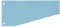 WEKRE 50504T Trennblätter, Farbregister, Aktenfahnen, Universalregister Trennstreifen 100 Stück blau