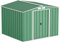 Duramax - Caseta de almacenaje, Eco-Metal, con Revestimiento en los Bordes, 20,32 x 20,32 cm, Color Verde