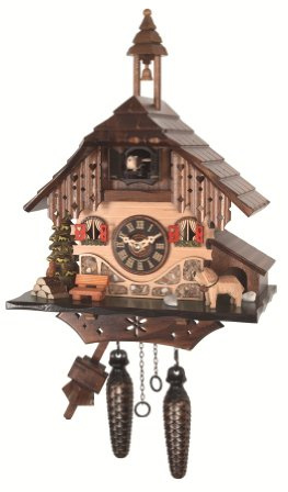 Engstler Quarz Kuckucksuhr Schwarzwaldhaus EN 403 Q
