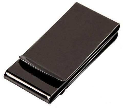 HONB Double-Sided Smart Money Clip & Credit Card Holder For Men (Black)