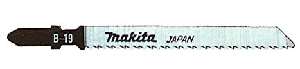 Makita B-04933 Stichsägeblatt B-19S HCS 5 Stück, Zahnung auf Stoß, ideal für saubere und splitterfreie Oberflächenschnitte in laminierte Hölzer und Kunststoffe von 3 bis 25 mm Materialstärke